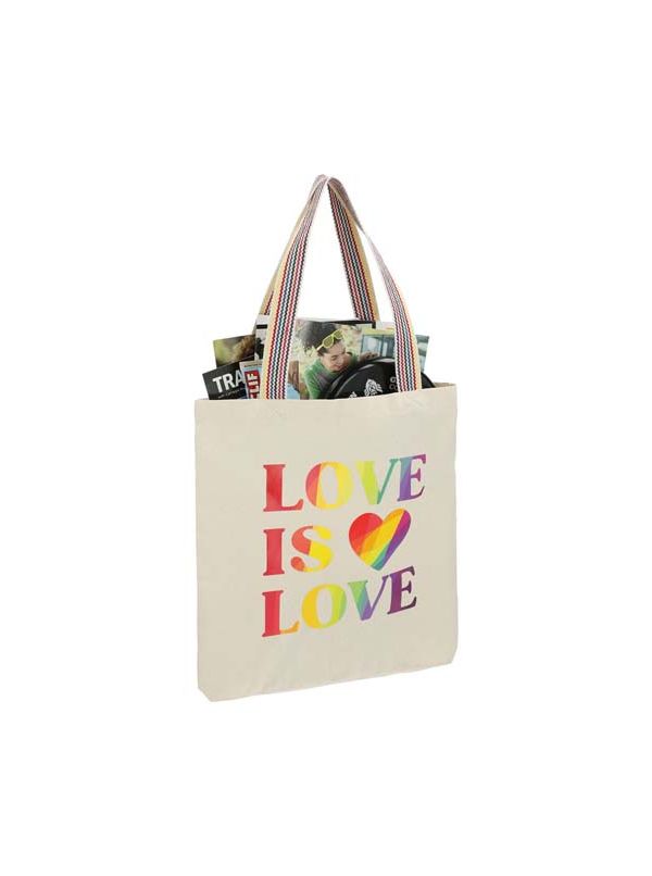 Day Drinking Enthusiast Tropical Rainbow Tote Bag