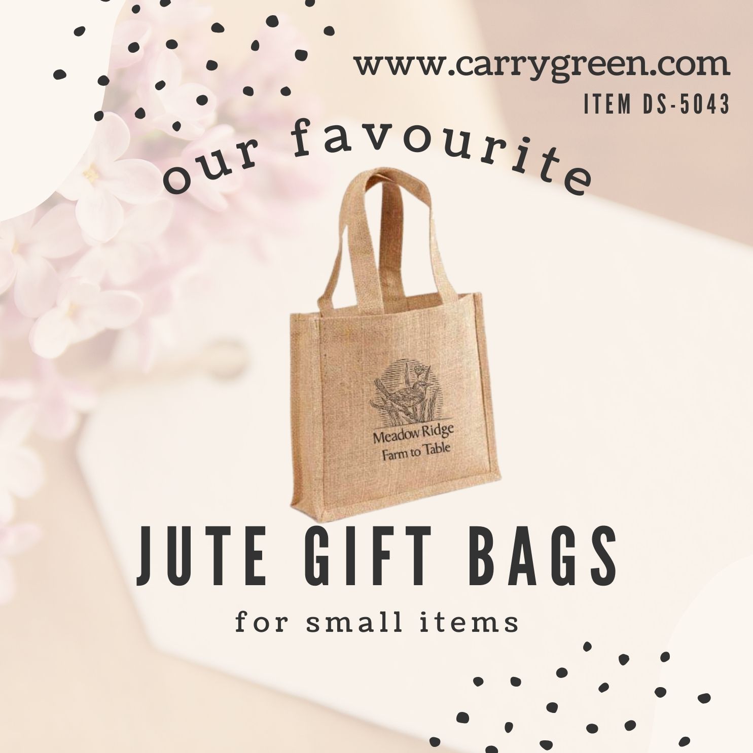 Small Jute Bags:A Perfect Eco-Friendly Choice